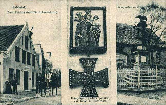 Eddelak  - Schtzenhof - Denkmal - Eisernes Kreuz