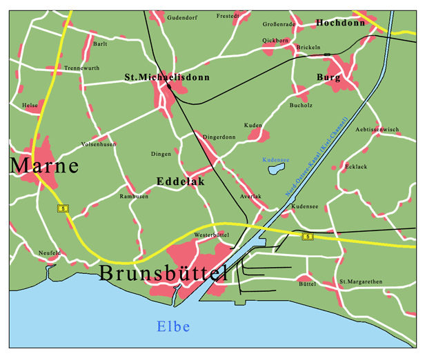 Umgebungskarte Eddelak