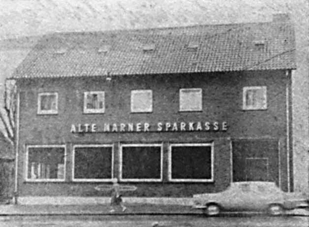 Alte Marner Sparkasse Hauptzweigstelle Eddelak im Jahre 1962