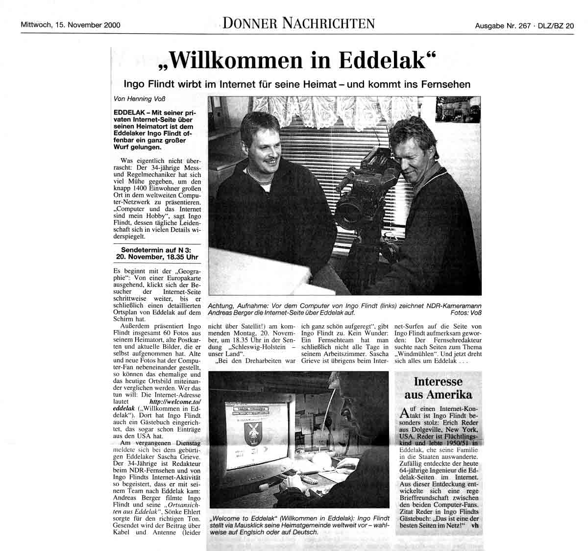 Zeitung 2000-11-15